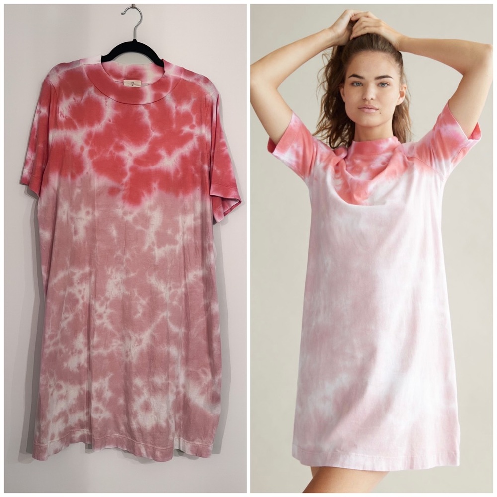 Anthropologie T.La Heidi Mock Neck Tee Dress (Size: 1W)